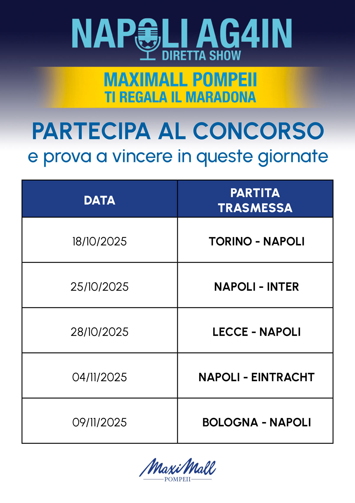 Calendario delle Partitre